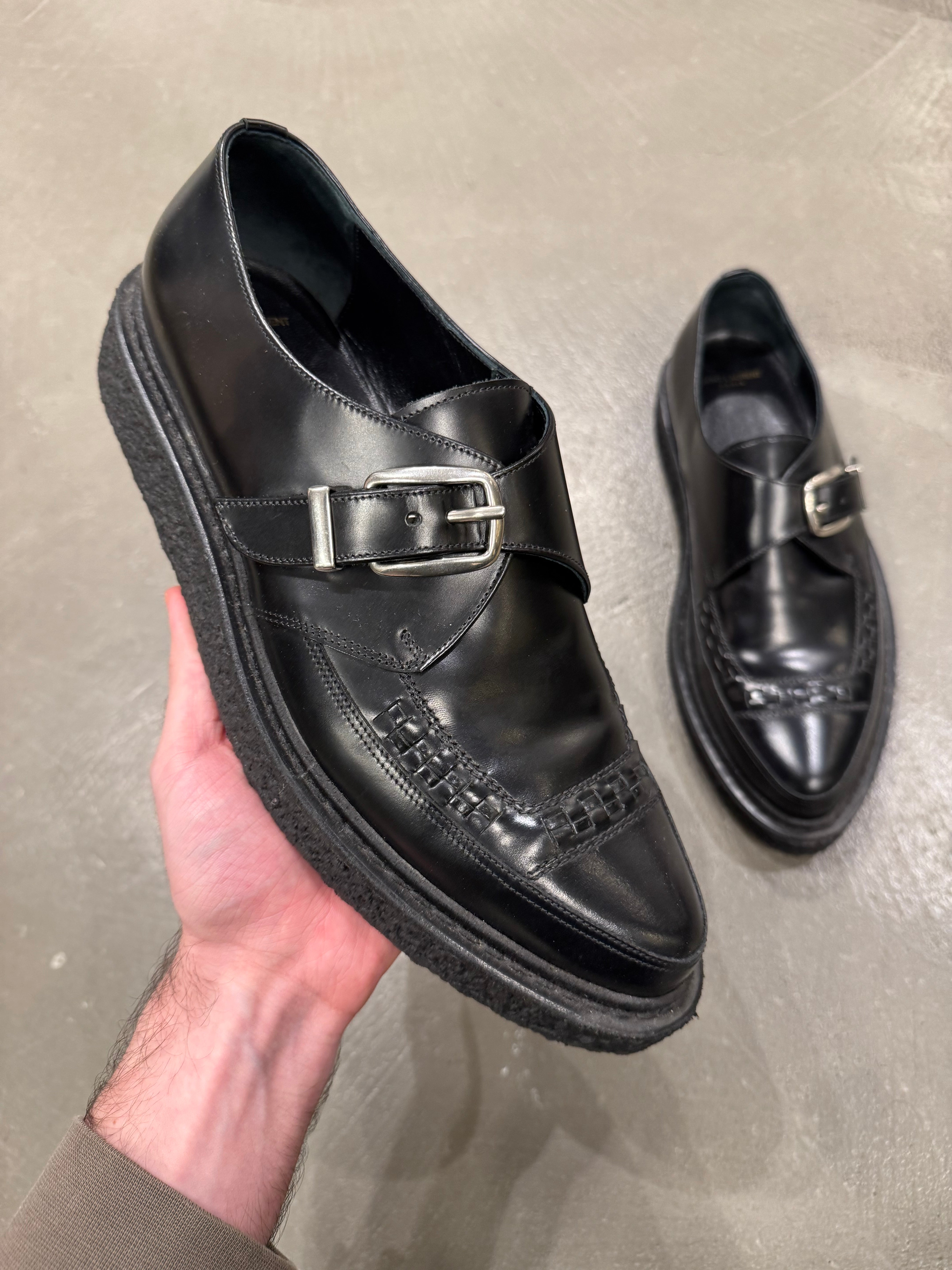 saint laurent by hedi slimane クリーパー SAINT LAURENT 2013AW ×HEDI SLIMANE DISTRESSED CHAIN JEANS