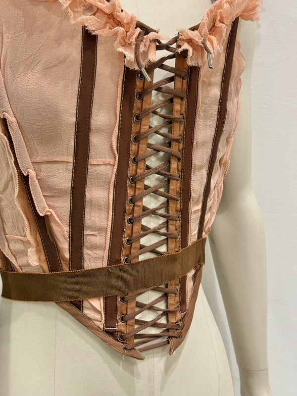 S/S2005 Jean Paul Gaultier runway ruffled corset