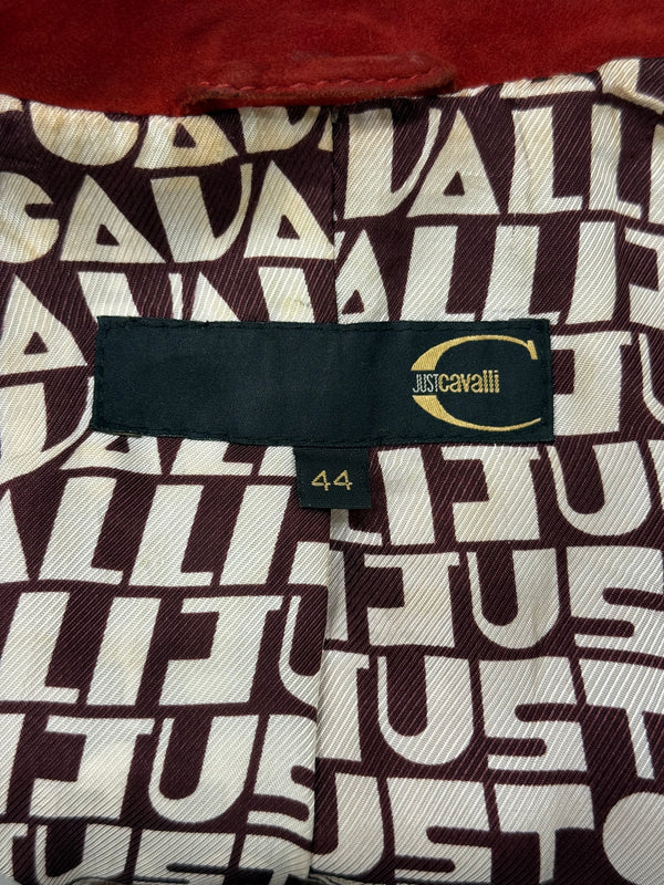 2000s Roberto Cavalli western leather jacket