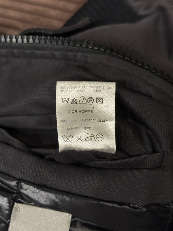 A/W2007 Dior by Hedi Slimane high neck zip up bomber jacket