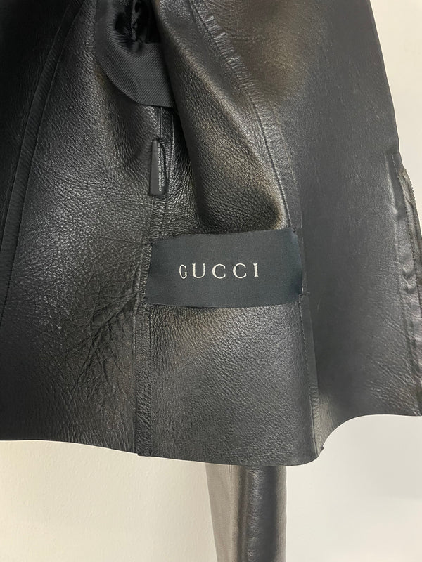 AW1997 Gucci by Tom Ford biker leather jacket