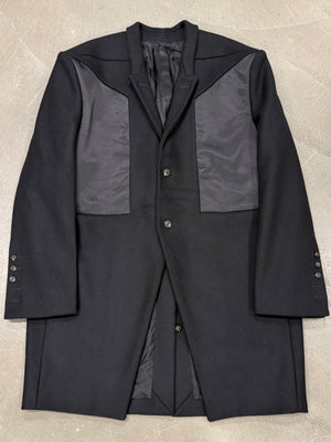 A/W2022 Rick Owens “Strobe” heavy wool jumbo ratlin coat - new with tags