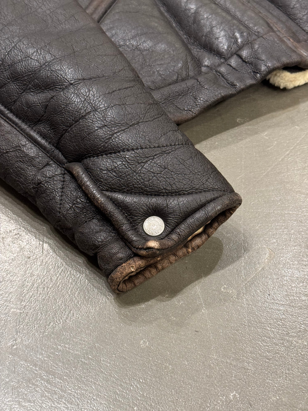 1990s Armani shearling aviator bomber jacket