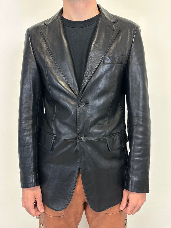 Gucci by Tom Ford leather blazer coat