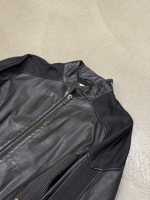S/S2005 Emporio Armani leather panelled biker jacket