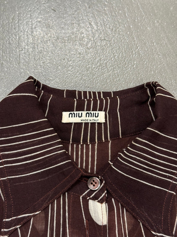 S/S2003 Miu Miu floral silk shirt