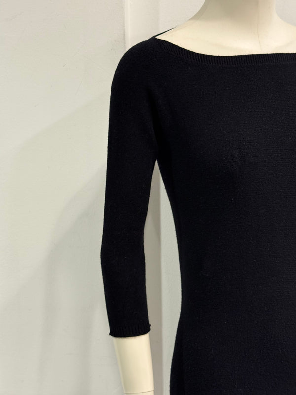 1990s Maison Margiela asymmetric hem fitted dress