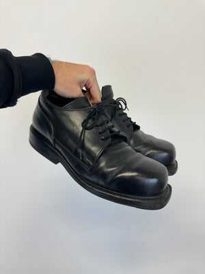1996 Dirk Bikkembergs square toe vintage derby leather boots