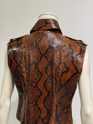 S/S2001 Dolce & Gabbana Python leather top