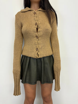 2000s D&G elongated sleeves mohair cardigan
