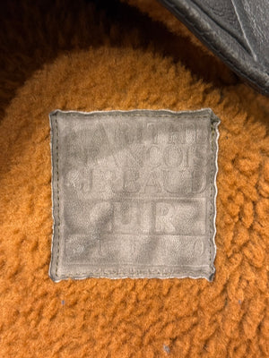 1980s Marithe Francois Girbaud heavy shearling coat