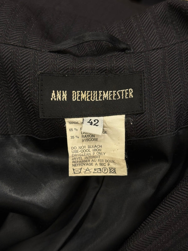 2000s Ann Demeulemeester pinstripe tailored blazer