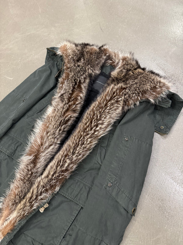 2010s Ermanno Scervino "Kanye" real marmot fur parka