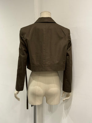 2000s Balenciaga by Nicolas Ghesquiere cropped oversized blazer