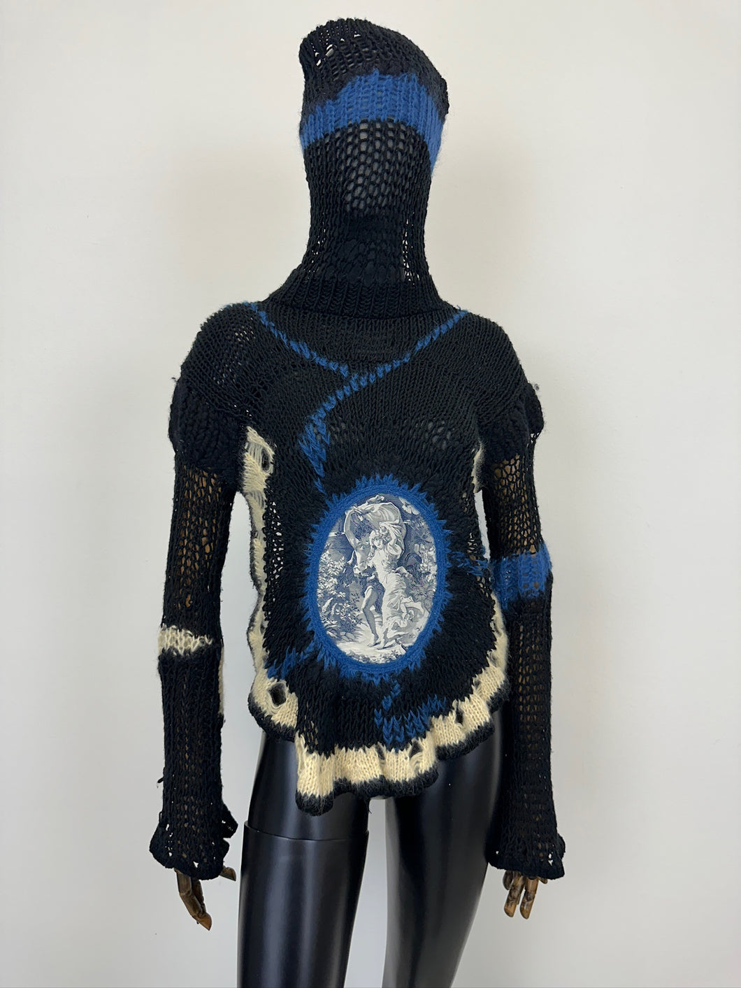 AW2007 Jean Paul Gaultier crochet knit with mask