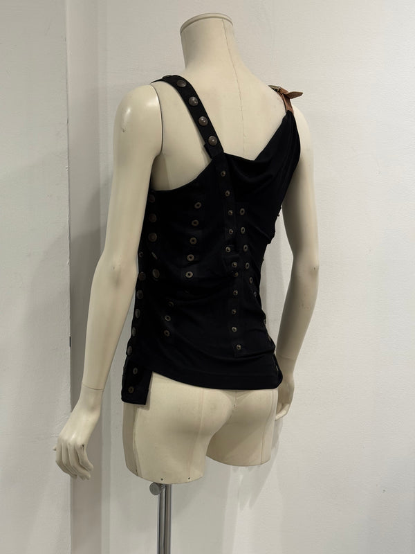 S/S2003 Dolce & Gabbana runway buttons tank top