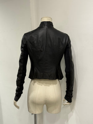 Rick Owens cropped leather jacket