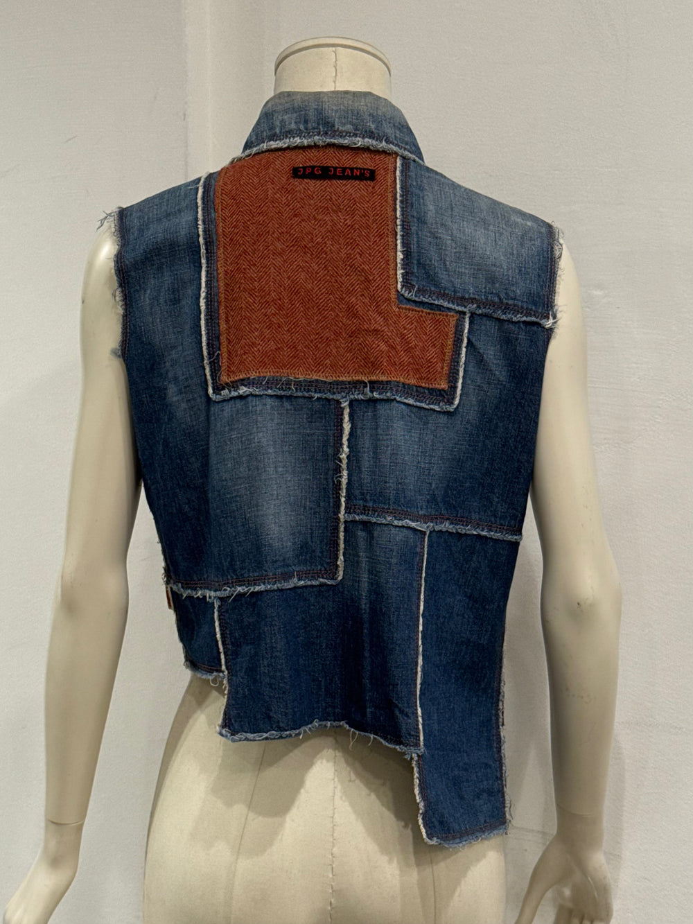 2000s Jean Paul Gaultier patchwork vest