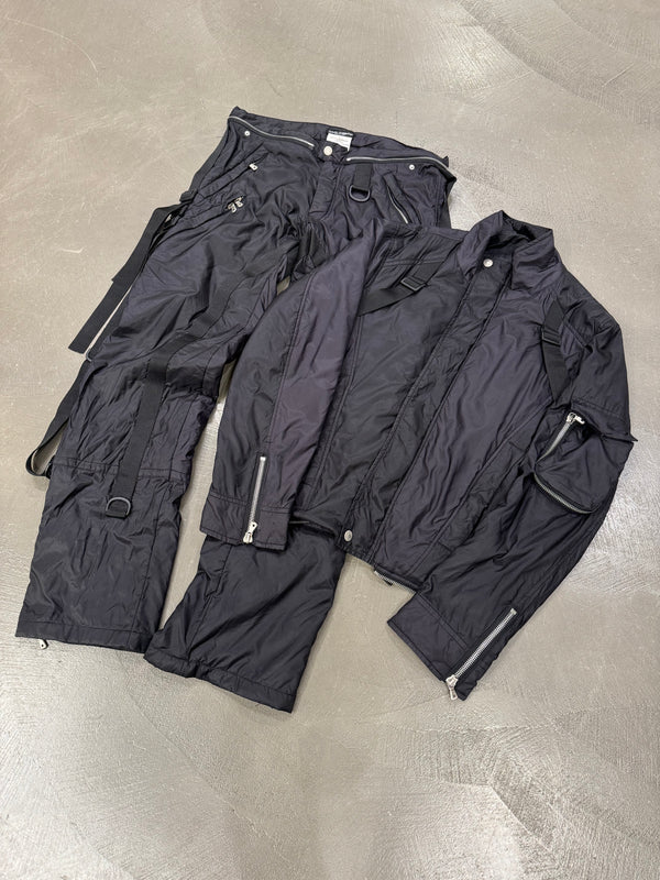 AW2003 Dolce & Gabbana bondage parachute runway jumpsuit/set