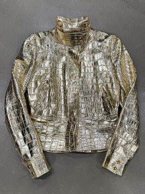 S/S2010 Gucci by Frida Giannini runway real alligator biker jacket