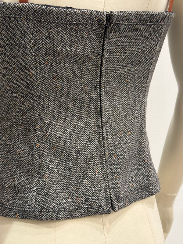2000s Dolce & Gabbana wool corset top