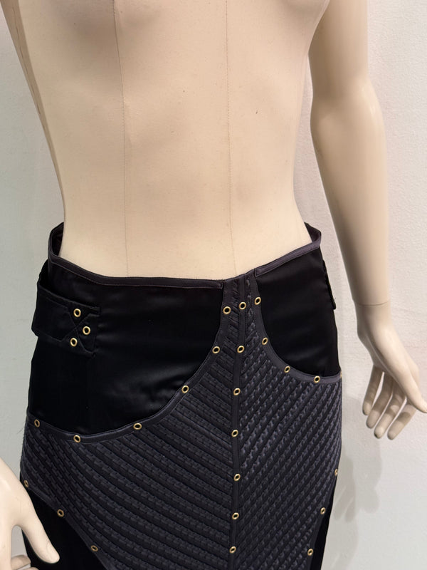 A/W2003 Gucci by Tom Ford runway studded silk skirt