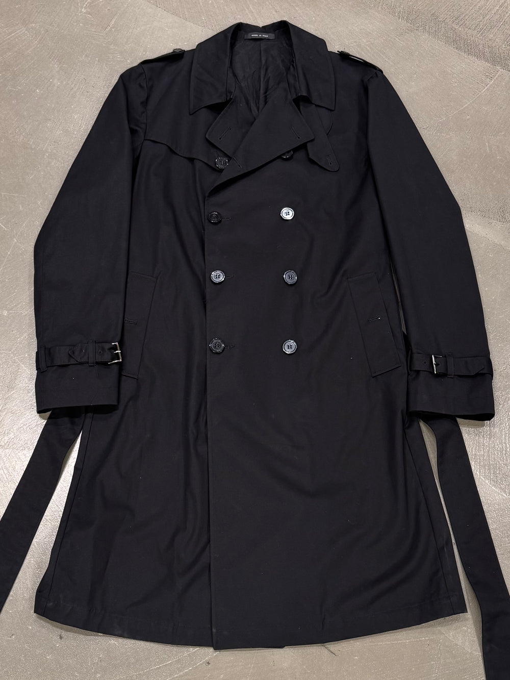 1990s Emporio Armani wool technical coat
