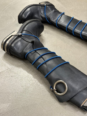A/W1996 Dirk Bikkembergs "hole-heel" bungee boots
