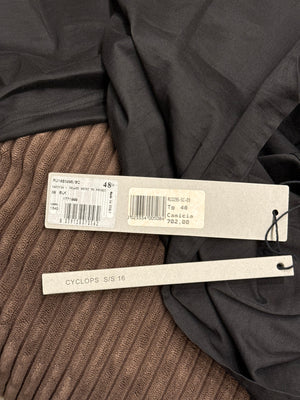 S/S2016 Rick Owens “Cyclops” high neck long sleeve shirt