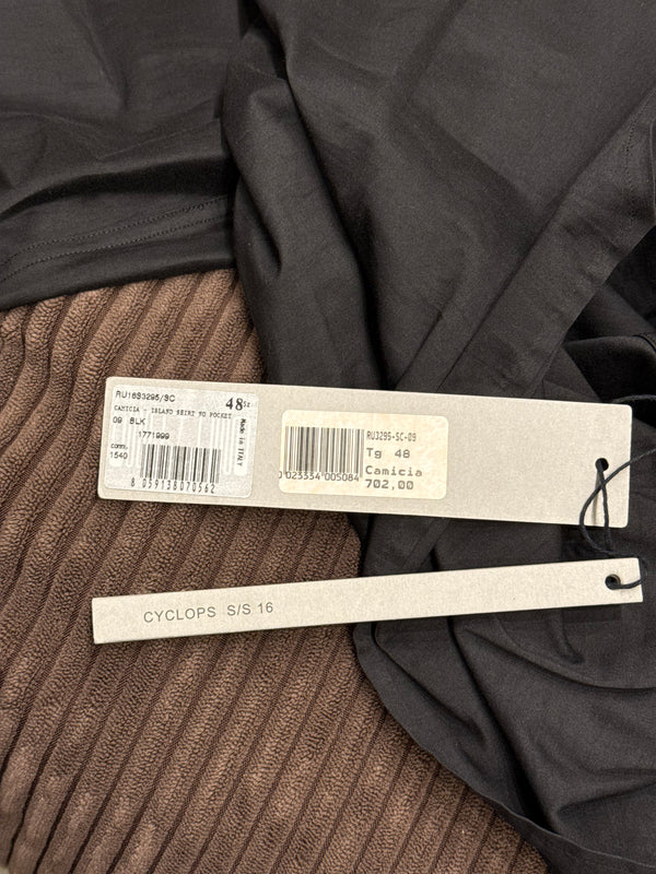 S/S2016 Rick Owens “Cyclops” high neck long sleeve shirt