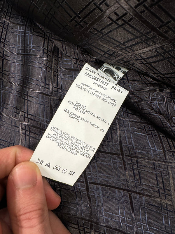 2000s Cavalli sergeant m65 leather jacket