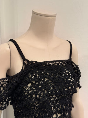 2000s Dolce & Gabbana crochet lace two piece set