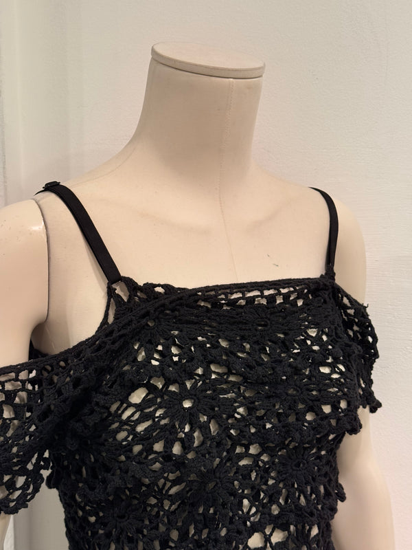 2000s Dolce & Gabbana crochet lace two piece set