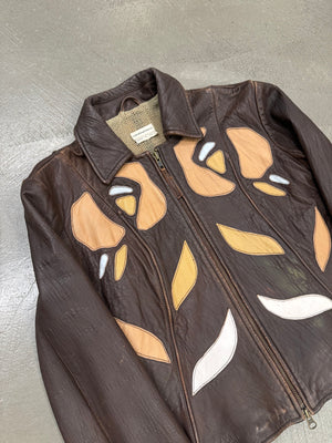 2003 EMPORIO ARMANI patches leather jacket