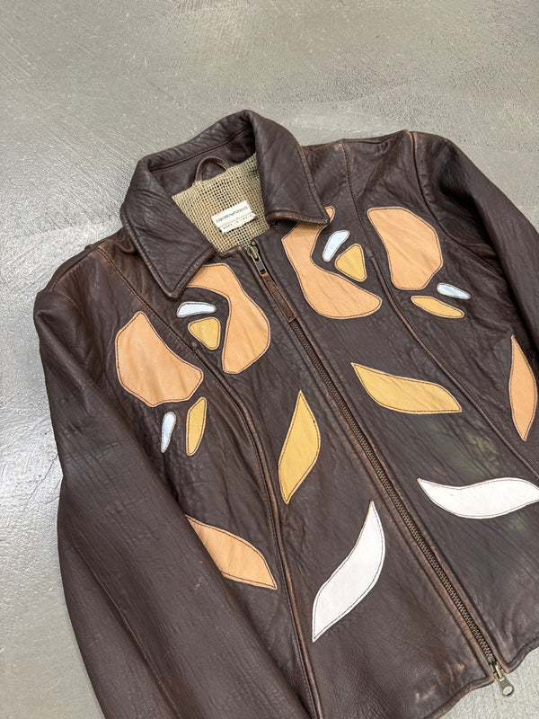 2003 EMPORIO ARMANI patches leather jacket