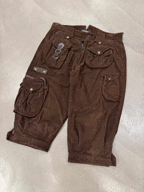 F/W2002 Dolce & Gabbana runway wide cargo shorts