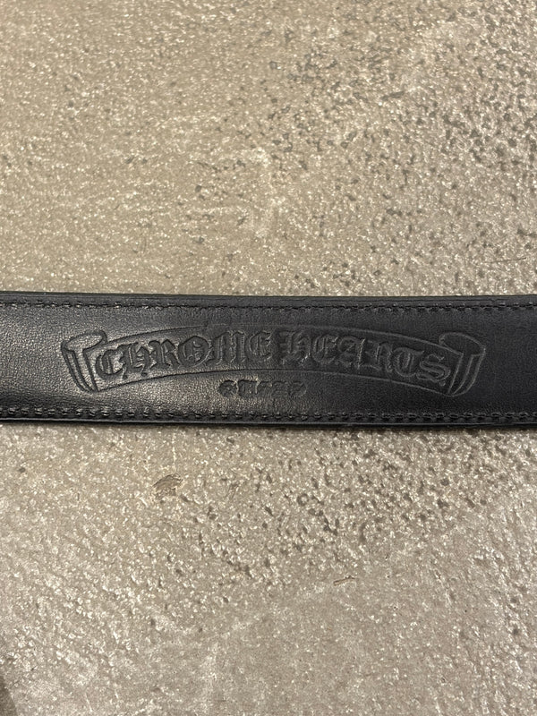 Chrome Hearts 1 inch 3-piece leather roller belt