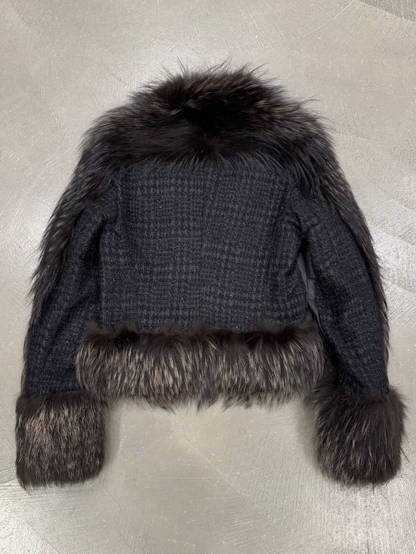 A/W2010 Roberto Cavalli real fox fur jacket