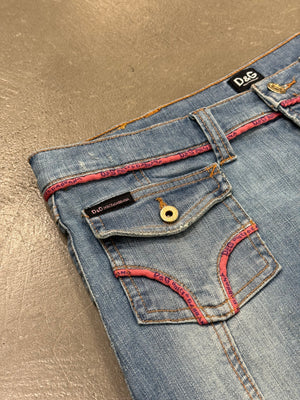 S/S 2005 Dolce & Gabbana mini denim skirt