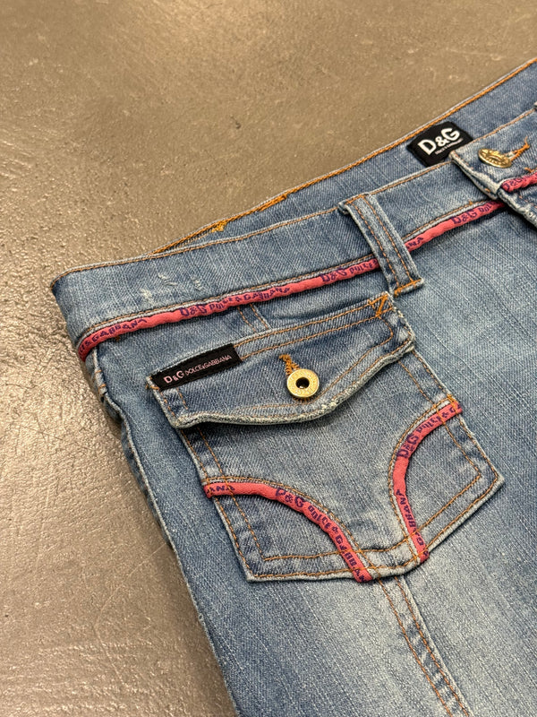 S/S 2005 Dolce & Gabbana mini denim skirt