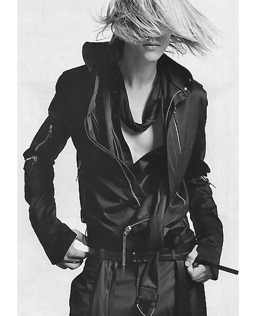SS2003 Dior “Follow Me” moto biker zipper jacket