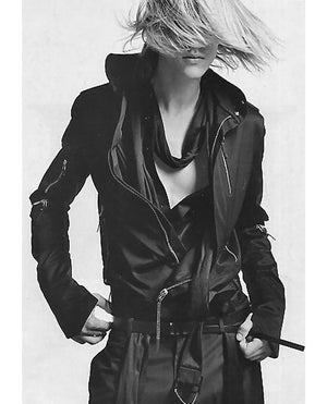 SS2003 Dior “Follow Me” moto biker zipper jacket