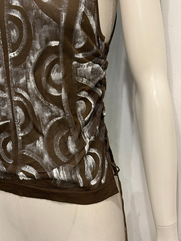 S/S2002 Yves Saint Laurent rive gauche by Tom Ford runway painted tank top