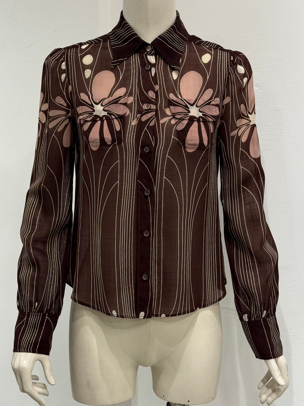 S/S2003 Miu Miu floral silk shirt