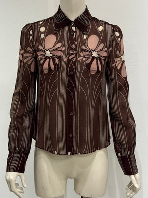 S/S2003 Miu Miu floral silk shirt
