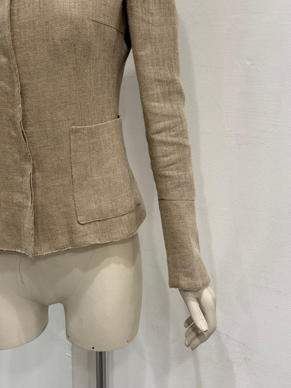 2000s Dolce & Gabbana linen military jacket