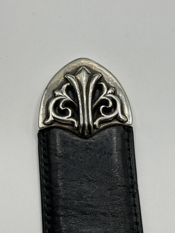 Chrome Hearts 4-piece western 925 silver leather belt