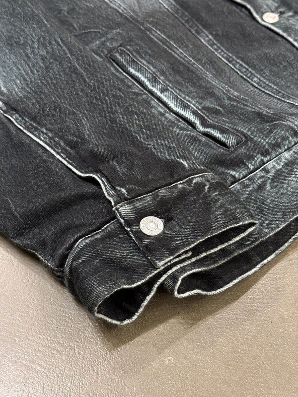 2020 Balenciaga trompe l'oeil heavy cotton jacket