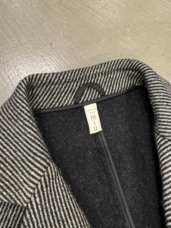 2000s Miu Miu tecnical grey coat
