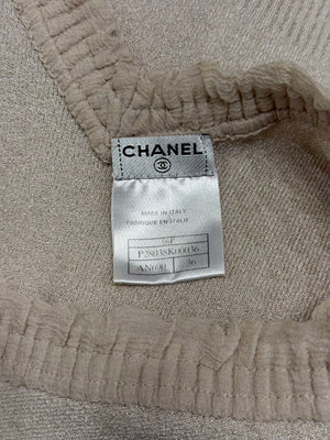 2000s Chanel logo wool tank top